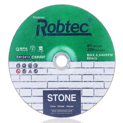 China Metal ROBTEC 9 inch cutting disc for stone with MPA for sale