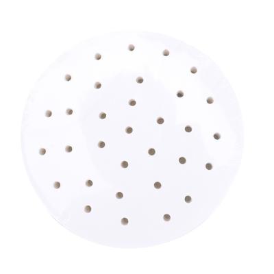 China 100pcs Premium Perforated Air Fryer Liners 6 7 8 9 Bamboo Steamer Liners 10inch Cooking Papers Non-Stick Steamer Liner for sale