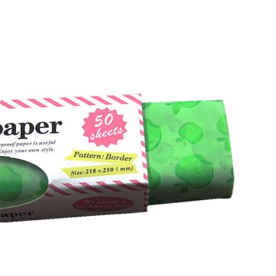 China Recyclable Custom Greaseproof Wax Paper Food Price for sale