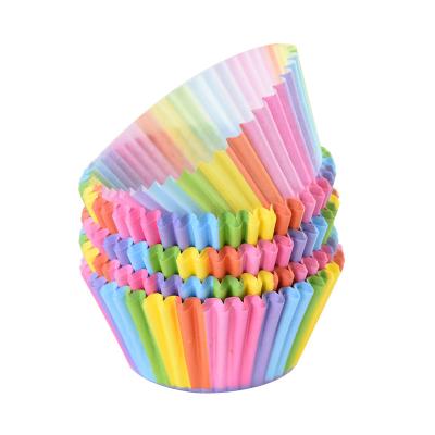 China 100pcs/lot Disposable Printed Cupcake Paper Cups Liner Muffin Cup Baking Case Home Kitchen Baking Supplies Cake Decorating Tools for sale