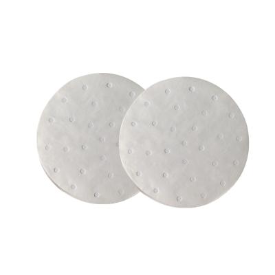 China 5inch Round Shape Greaseproof Perforated Waterproof Perforated Siliconized Disposable Paper for sale