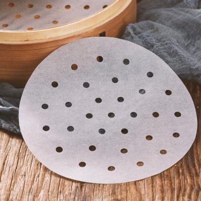 China Food Grade Paper Steamer Greaseproof Baking Paper With Holes for sale