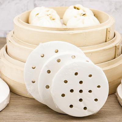 China 9inch Food Grade Paper Steamer Parchment Seal Paper With Holes for sale