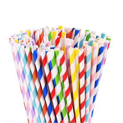 China Wholesale High Quality Disposable Wedding Birthday Decor Paper Drinking Straw for sale