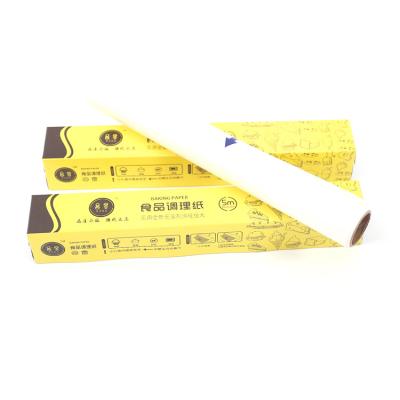 China Factory Price Greaseproof Baking Paper In Roll For Food Wrapping for sale