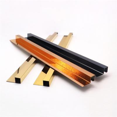 China Modern Foshan Ceramic Tile Trim Profile Edge Protector Stainless Steel Profile Corner Edge Tile Trim for sale