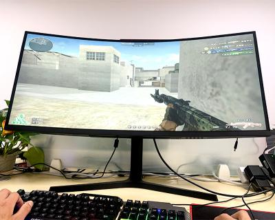 China 21:9 Curved Widescreen R1500 Curved PC Monitor 4K 144 Hz 34Inch Gaming Monitor With RGB Light for sale