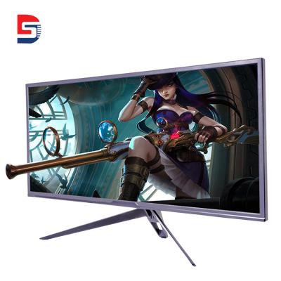 China New Listing 2021 Non Curved 34 Inch Gaming Monitor 3440*1440 Resolution Flat Led Computer Monitor for sale