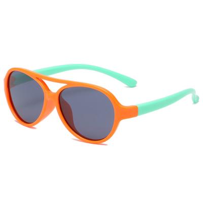 China TR90 Kids Sunglasses Fashion Double Beam TR90 New Light And Comfortable UV400 Polarizer Kids Sunglasses for sale