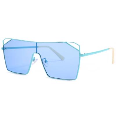 China New Fashion Sunglasses Box Large Square Multicolor Metal Frame Sunglass2021 for sale