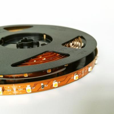 China LANDSCAPE 3528 Yellow Color PCB 60led/M Led Strip 4.8 Watt Per Meter Wire 3528 Strip Ribbon Led Strip Light 3528 for sale