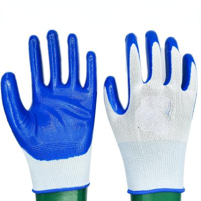 China Latex Wrinkle Safe Rubber Coated Palm Construction Working Gloves For Protective Hand for sale