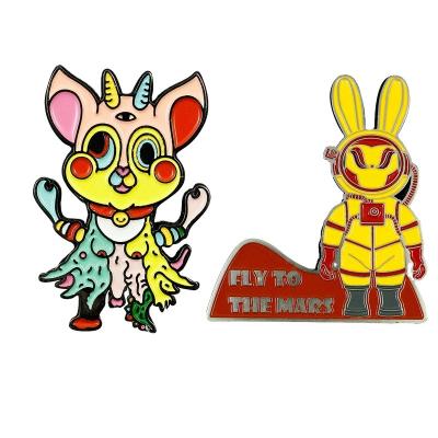 China Australian Custom Design Your Own Metal Crafts Anime Metal Hard Enamel Pins Custom Lapel Enamel Pin for sale