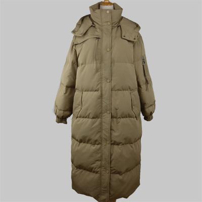 China Free Sample Winter Custom Coat QUICK DRY Cotton Long Warm Zipper And Button Dowm Jacket With Pocket for sale