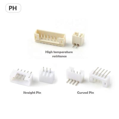 China PCB 2p-16p Right Angle Wire To Board Connector 2.0mm Pitch Connector Wafer Wire To Board for sale