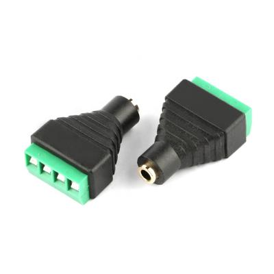 China Solderless audio female TB Jack Adapter from pole 3.5mm plug-and-play/damp-proof/fire-retardant/fast 4 transmission for sale