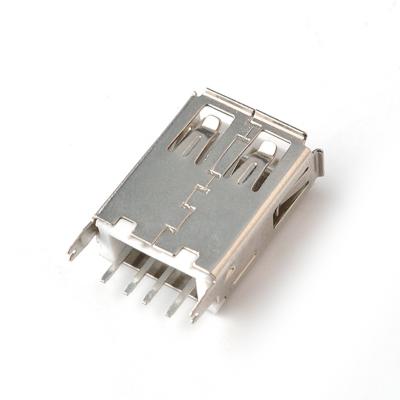 China Free Sample 17.5MM Usb Female A Type Vertical Horizontal Type Connector One Jack AF-17.5 for sale