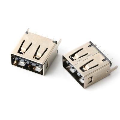 China 180degree Straight Usb Connector Usb 2.0 Female A Type PCB AF-180-B for sale