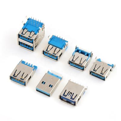 China AF 3.0 Series 90Degree 180Degree High Speed ​​Pin Type Carga Usb Jack Conector De Carga Usb AF-3.0-Series for sale