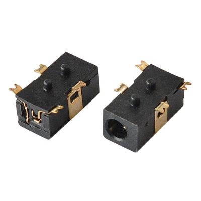 China PCB Gold Plated Type Socket Accepting 4 Pin Female DC Barrel Jack Smd Smt Jacks for sale