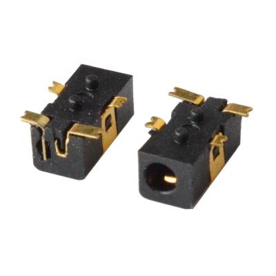 China PCB Smt Smd Type Gold Plated 4 Pins DC Power Jack Socket 2.1mm Female Dc Barrel Jack for sale