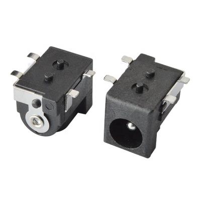 China Horizontal type dc power jack 4pins 2.1mm dc pcb smt power connector for sale