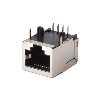 China PCB 8P8C Ethernet RJ45 Connector Metal Shell RJ45 Cat6 for sale