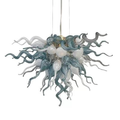 China 100% Handmade Hot Sale Modern Hand Blown Glass Chandeliers For Dining Room Hanging Chandelier For Living Room Restaurant for sale