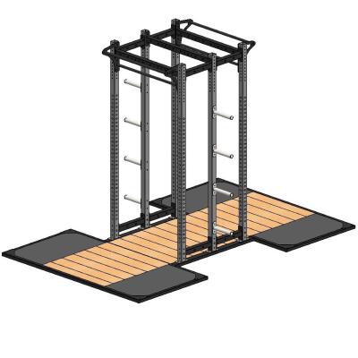 China Universal Professional Gym Equipment Power Trainer Cross Rack With Platform 2.4*1.2m for sale