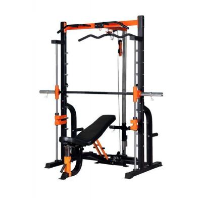 China Zhaoyang Universal Sports Smith Machine Home Gym Power Cage With Semi-Commercial Adjustable Bench for sale