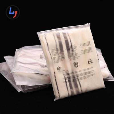 China Eco Friendly Recyclable Hot Selling Zipper Resealable Clothes Packaging Jewelry Frosted Plastic Ziplock Bag for sale