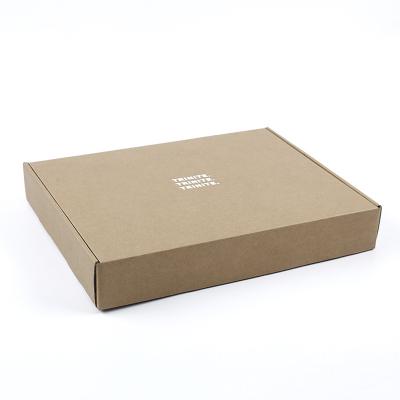 China Customized Wholesale Brand New Clothes Recyclable Shipping Cardboard Kraft Paper Packing Box for sale