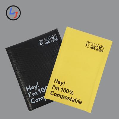 China Custom Shipping Colorful Biodegradable Shock Resistance Poly Bags Bubble Mailer With Logo For Clothing for sale