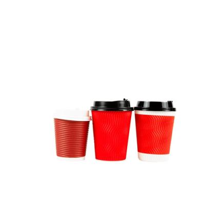 China Factory Customized Single Hot Double Wall Coffee Cup Recyclable Paper Cup Disposable Paper Coffee Cup for sale