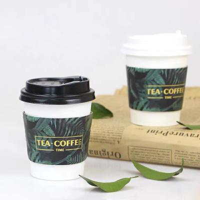 China Customized Single Paper Coffee Cup Recyclable Hot Selling Customized Disposable Paper Cup With Cover for sale