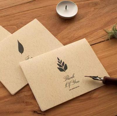 China Business or Gifts Fashion High Quality Hot Stamp Gold Foil Thank You Card Greeting Cards with Envelopes, Custom Greeting Business Card for sale