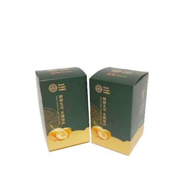 China Recyclable Custom Green Kraft Paper Box Wholesales Color Folding Paper Box Cardboard Flexible Printing for sale