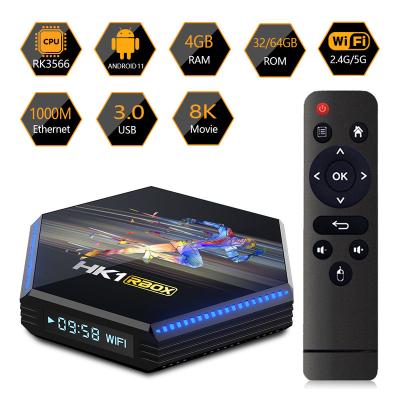 China NEW HK1 RBOX R2 8GB 1080P 2023 Ram 64GB 4G32G Android Set Top Box 11.0 Dual Smart Wifi 1000M LAN 4k hd iptv media player for sale