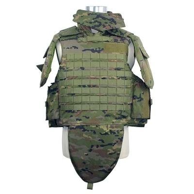 China 9mm militaire uitrusting kogelvrije vest zwart volledige dekking harnas mannen tactische Te koop