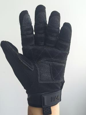 China Taktische Handschuhe mit Kuhhaut, Palmfläche, schwarzes Leder 2xl zu verkaufen