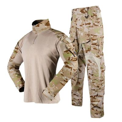 China Tan uniforme militar táctico resistente al viento respirable Protector G2 G3 Traje uniforme de rana en venta