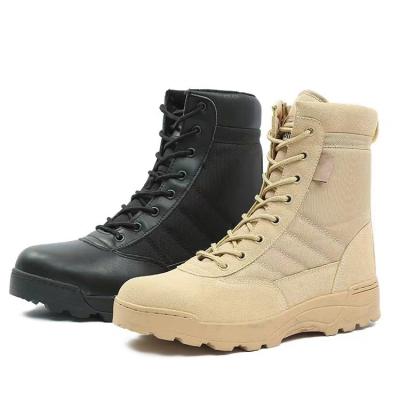 China Custom Ghana Panamá Negro zapatos de combate de cuero completo de combate de la jungla hombres impermeables tácticas botas militares en venta