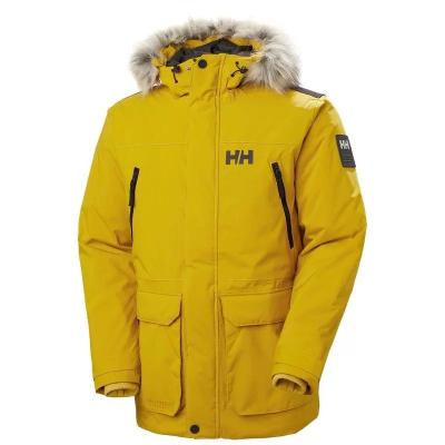 China Helly Hansen men's fashion outdoor parka fur collar down jacket Doberman parka jacket for sale