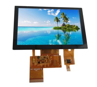 China Free shipping for 5 inch TFT LCD display with PCAP touch, 800*480 resolution, RGB interface, 40PIN 5 for sale