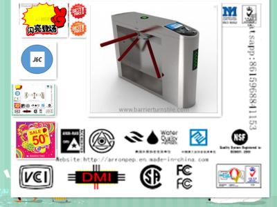 China Edelstahl-Stativ-Drehkreuz-Tor, optische Fußgängerstativ-Sperre zu verkaufen