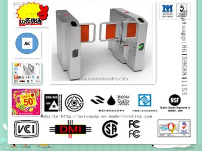 China Brede de Poortturnstile van de Steeg Automatische Schommeling met Magnetische Kaarten, IC/Identiteitskaartlezer Te koop