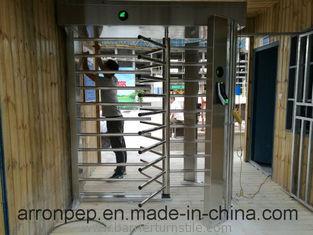 China Het Toegangsbeheerturnstile van de vingerafdruk volledige hoogte Poort, Voetmetroturnstile Te koop