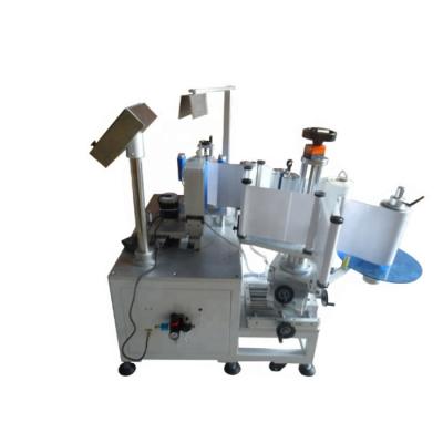 China Beverage Semi-automatic Slant Barrel Labeling Machine for sale