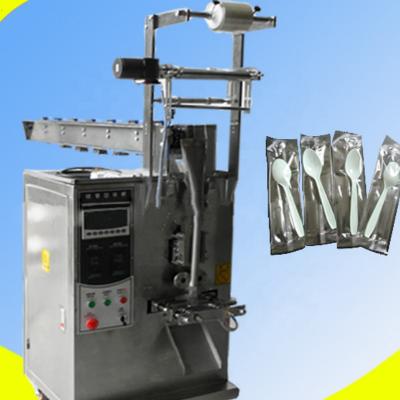 China KZ-60HB Food Spoon Trailer / Packing Machine Chain Semi Automatic Plastic Packaging Machine for sale