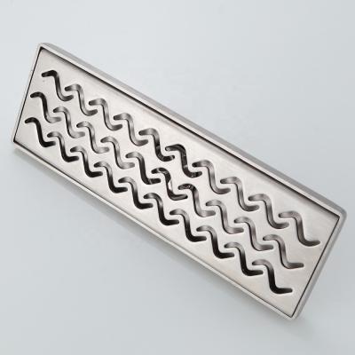 China Anti-odor Modern Design 30cm Concrete Tile Insert Linear Stainless Steel Bathroom Floor Drain for sale